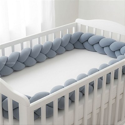 Trança Para Berço - Tricot - Azul Andes