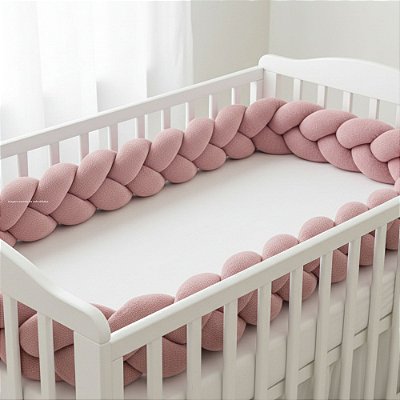 Trança Para Berço - Tricot - Rosa Amaralina