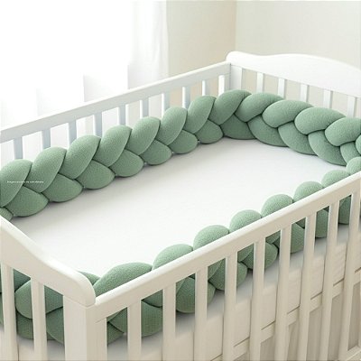 Trança Para Berço - Tricot - Verde Limonada