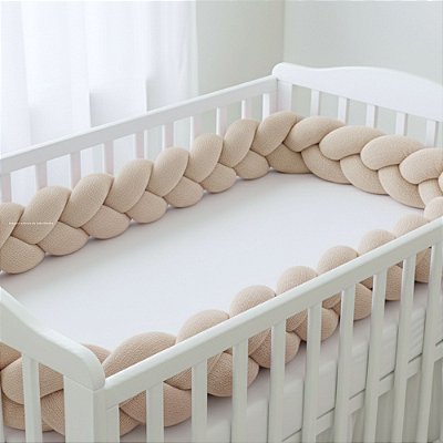 Trança Para Berço - Tricot - Bege Nuvem