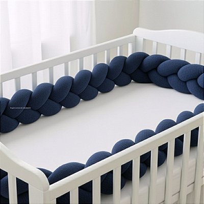 Trança Para Berço - Tricot - Azul Marinho