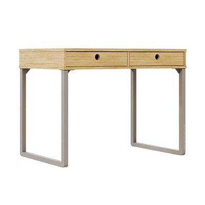 Escrivaninha Tupi - Com Ou Sem Acessórios - Cinza