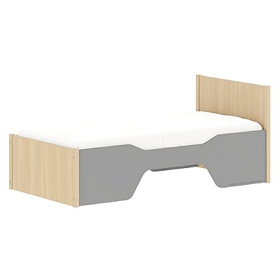 Cama Infantil Evolutiva Kids 2 Em 1 - Cinza