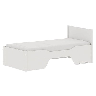 Cama Infantil Evolutiva Kids 2 Em 1 - Branco