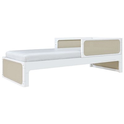 Cama Infantil Skandi - Com Cabeceira E 2 Grades - Branco
