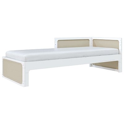 Cama Infantil Skandi - Com 1 Cabeceira e 1 Meia Grade - Branco