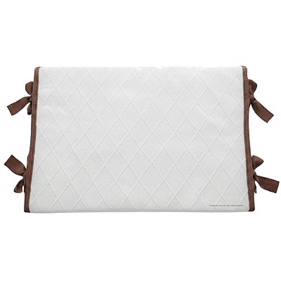 Trocador Reto - Tricot - Marrom Atol