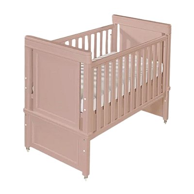 Berço Encanto 2 em 1 - Rosa Soft