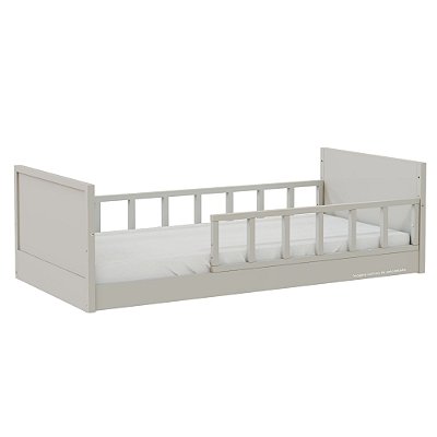 Cama Infantil Link - Com 1 Grade E Meia Palitada - Cinza