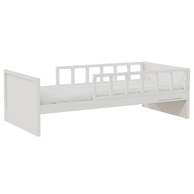 Cama Infantil Link - Com 2 Meias Grades Palitadas - Branco