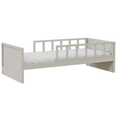 Cama Infantil Link - Com 2 Meias Grades Palitadas - Cinza
