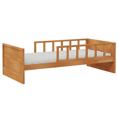 Cama Infantil Link - Com 2 Meias Grades Palitadas - Madeira