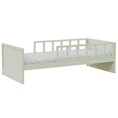 Cama Infantil Link - Com 2 Meias Grades Palitadas - Verde Old
