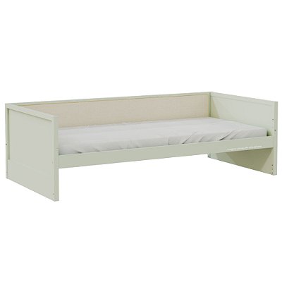 Cama Sofá Infantil Link - 1 Grade Em Palha Natural - Verde Old