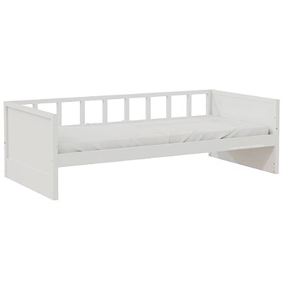 Cama Sofá Infantil Link - 1 Grade Palitada - Branco
