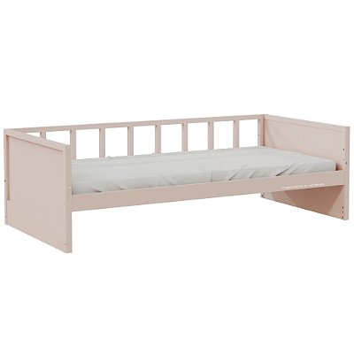 Cama Sofá Infantil Link - 1 Grade Palitada - Rosa Old