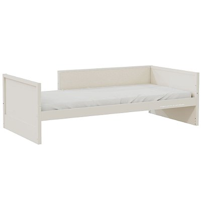 Cama Infantil Link - Com Meia Grade Em Palha Natural - Areia