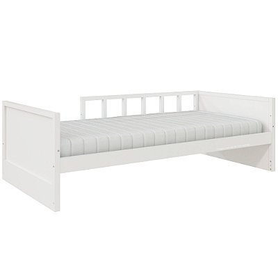 Cama Infantil Link - Com Meia Grade Palitada - Branco