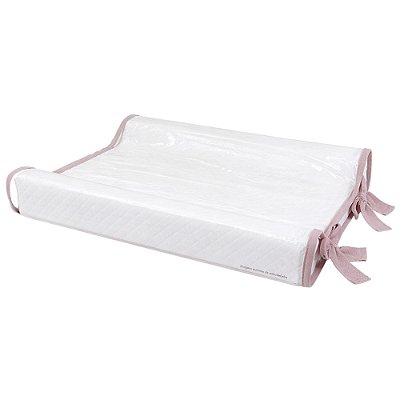 Trocador Anatômico - Malha Jacquard - Rosa Una