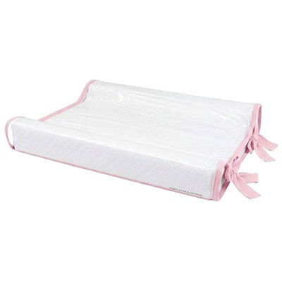 Trocador Anatômico - Malha Jacquard - Rosa Baby