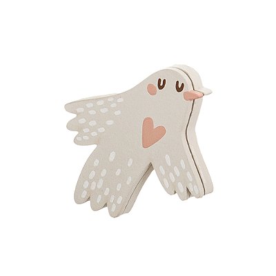 Cabideiro Unitário Infantil De Parede Pássaro - Árvore - 110121