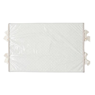 Trocador Reto - Malha Jacquard - Off White Natural