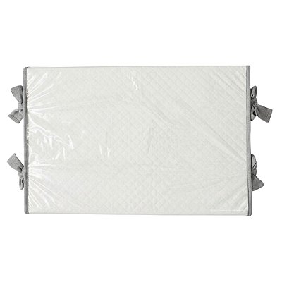 Trocador Reto - Malha Jacquard - Cinza Steal