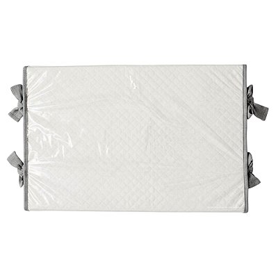 Trocador Reto - Malha Jacquard - Cinza New Grey