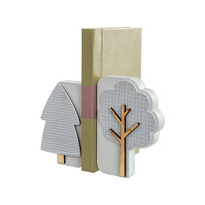Kit Aparador De Livros Infantil Decorativo Em MDF - Bosque - 92053