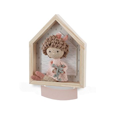 Quadro Amigurumi Menina - Cidade - 67021 - personalizado