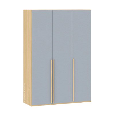 Guarda-Roupa Linha Join - Azul Sereno Com Carvalho Malva