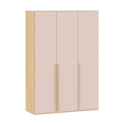 Guarda-Roupa Linha Join - Rosa Com Carvalho Malva Linha