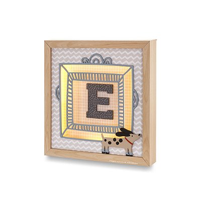 Quadro De Luz Com Inicial - Au Au - 109503