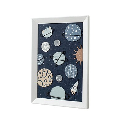 Quadro Infantil Decorativo G Tema Espacial - Espaço - 69022