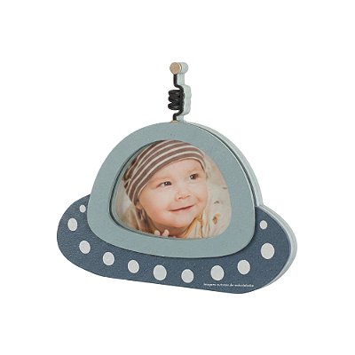 Porta-Retrato Decorativo Infantil Nave 2 - Espaço - 69071