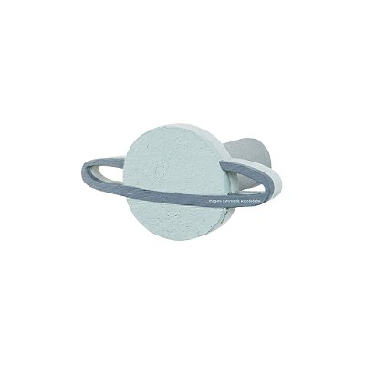 Cabideiro Unitário Infantil Decorativo Planeta Com Anel - Espaço - 69121