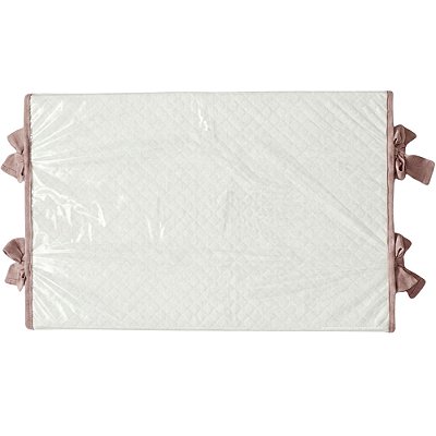 Trocador Reto - Malha Jacquard - Rosa Una