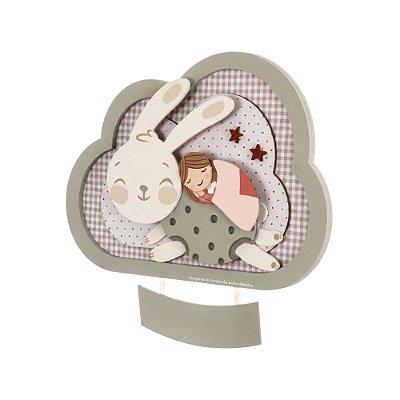 Quadro Porta Maternidade Decorativo Infantil - Fadinhas - 103020