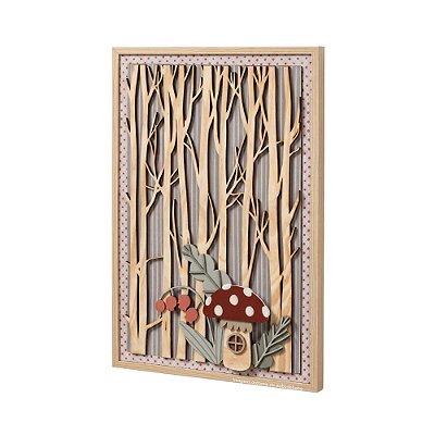 Quadro Decorativo Infantil Avulso G - Fadinhas - 103023
