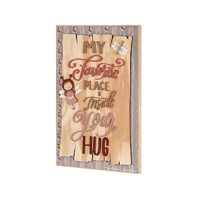 Quadro Decorativo Infantil Avulso M Tema Fadas - Fadinhas - 103024