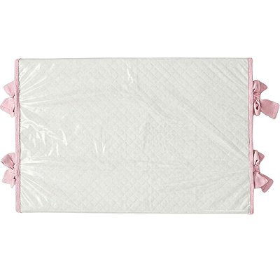 Trocador Reto - Malha Jacquard - Rosa Baby