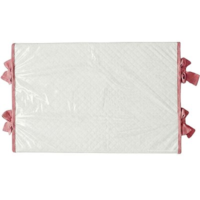 Trocador Reto - Malha Jacquard - M Rosa