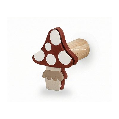 Cabideiro Unitário Infantil Decorativo Cogumelo - Fadinhas - 103122
