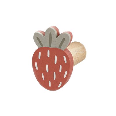 Cabideiro Unitário Infantil Decorativo Morango - Fadinhas - 103123