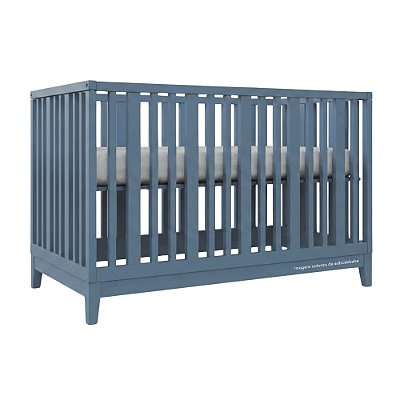 Berço Fio Plus - 2 Em 1 - Azul Sereno