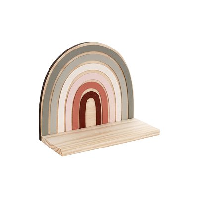 Prateleira Arco Ìris Decorativa Infantil - Fadinhas - 103604