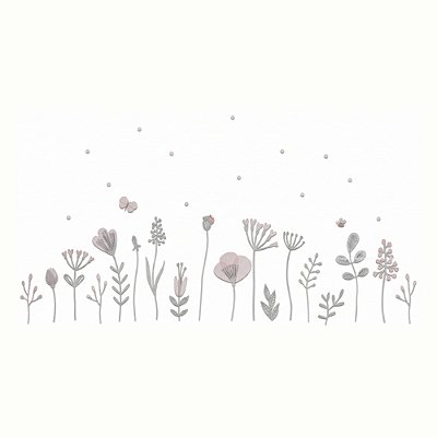 Painel Decorativo Infantil Menor Para Parede - Flora - 105012