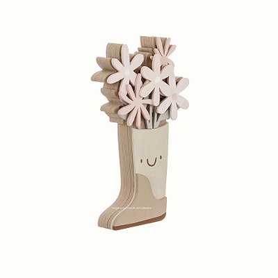 Enfeite Prateleira Infantil Bota Decorativo - Flora - 105031