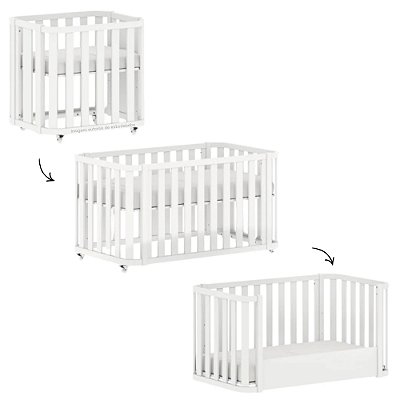 Berço 3 em 1 Evolutivo Loop - Branco