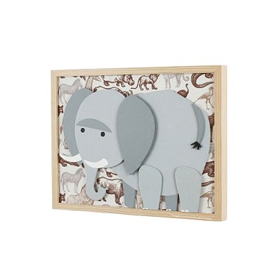 Quadro Decorativo Avulso P Para Quarto De Bebê - Zoo - 72024